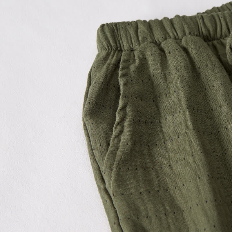 Pantaloncini da casa comodi in garza di cotone con coulisse - image 40