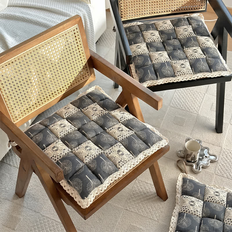 Cuscino per sedia in pizzo floreale stile country vintage - image 1