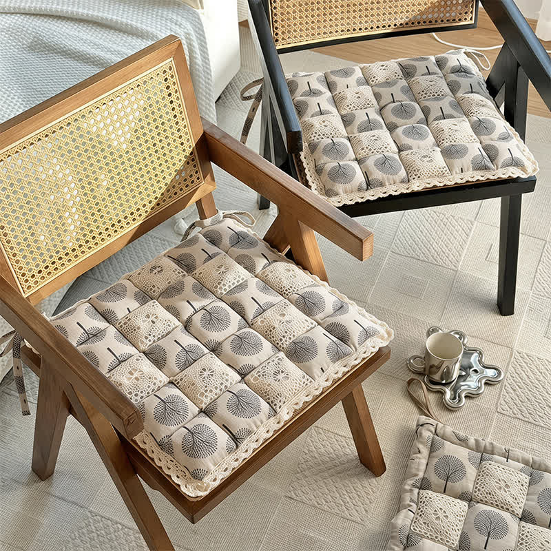 Cuscino per sedia in pizzo floreale stile country vintage - image 6
