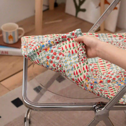 Cuscino per sedia con patchwork floreale in stile cottage - image 4