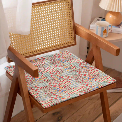 Cuscino per sedia con patchwork floreale in stile cottage - image 2