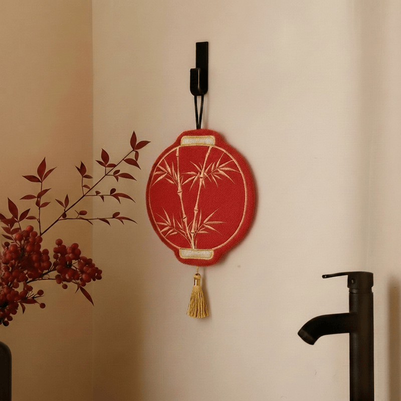 Asciugamano in pile di corallo e bambù rosso lunare - Rosso - 9'' × 9'' - 2 pezzi - image 0