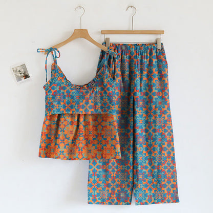 Set pigiama Boho floreale con cinturino - image 1