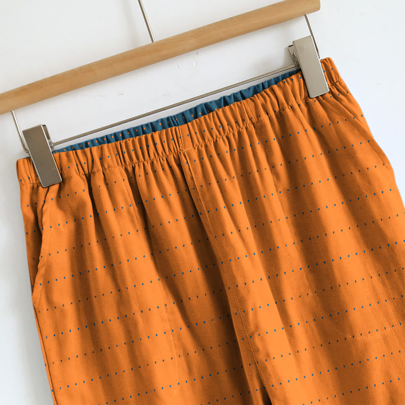 Completo da casa composto da canotta e pantaloni in tinta unita con texture. - image 15