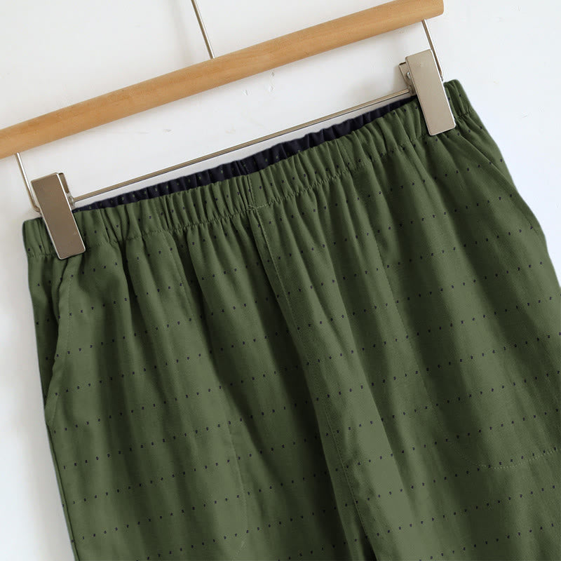 Completo da casa composto da canotta e pantaloni in tinta unita con texture. - image 19