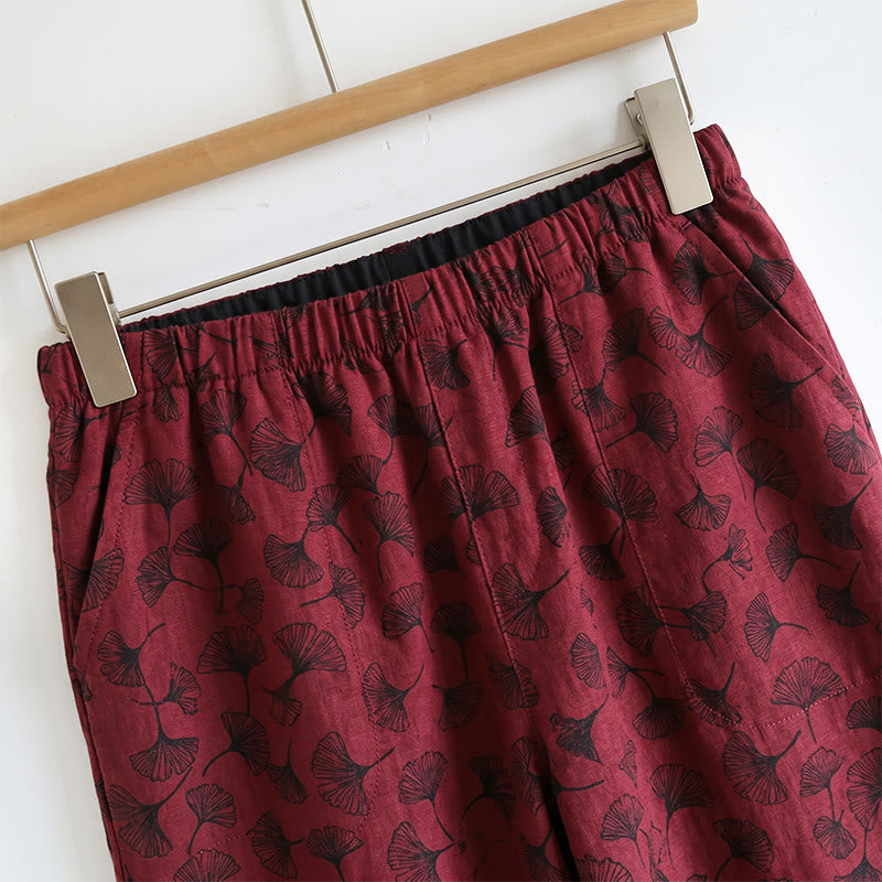 Completo da casa romantico con canotta e pantaloni a fantasia floreale. - image 14