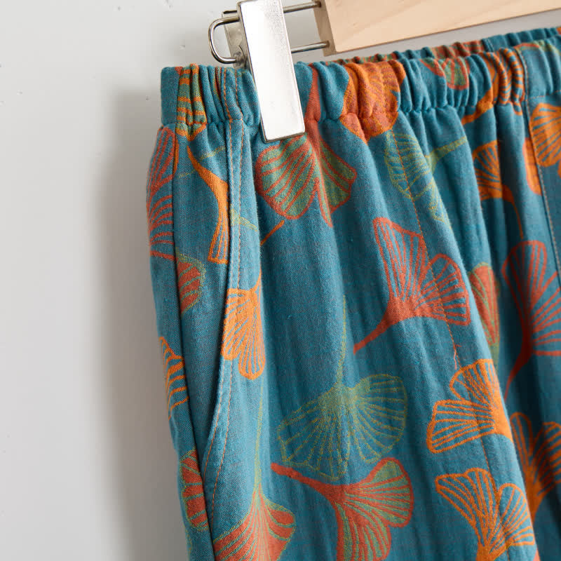 Set pigiama Ginkgo composto da top e pantaloni. - image 5