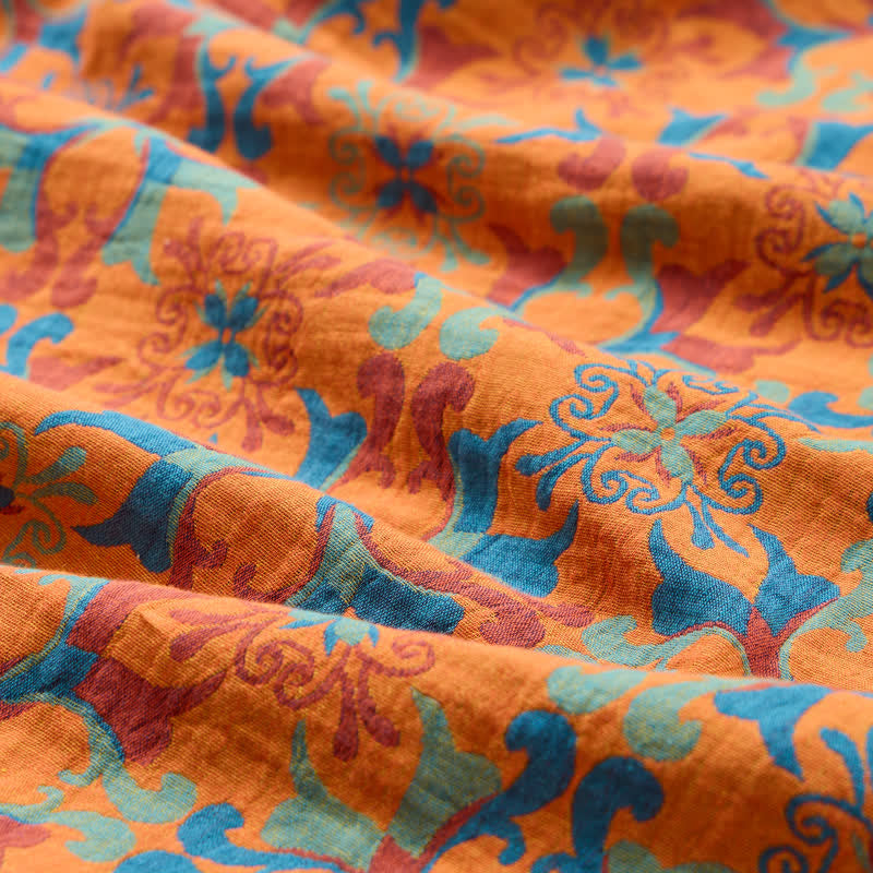 Tessuto jacquard di cotone con motivo floreale a medaglione - image 6
