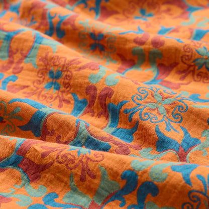 Tessuto jacquard di cotone con motivo floreale a medaglione - image 6