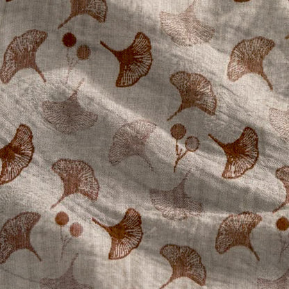 Abito da casa con laccetti e stampa floreale Ginkgo - image 24