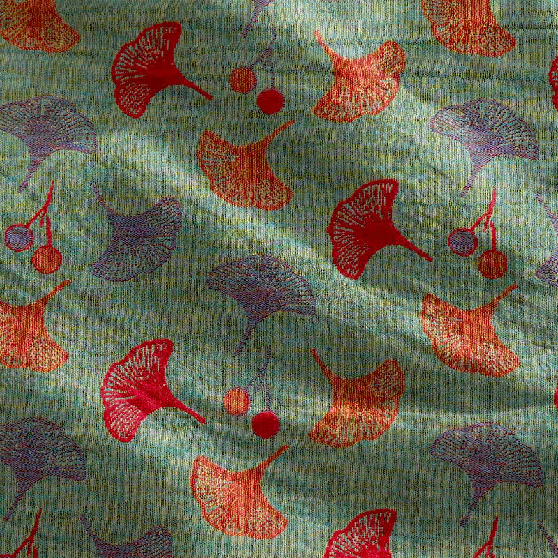 Abito da casa con laccetti e stampa floreale Ginkgo - image 44