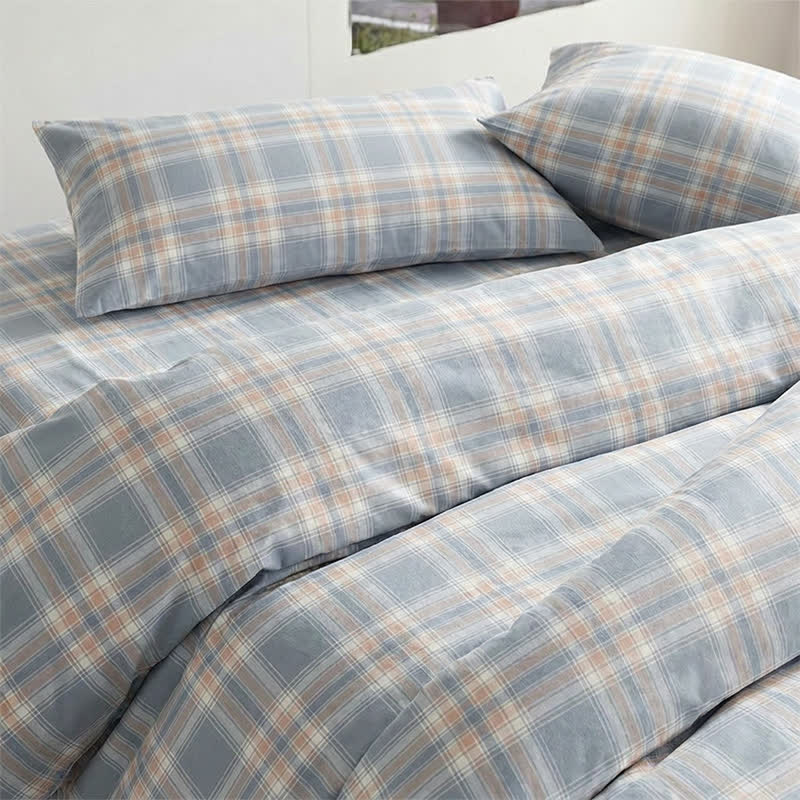 Set di biancheria da letto matrimoniale extra- Singolo in cotone a XL blu - image 2