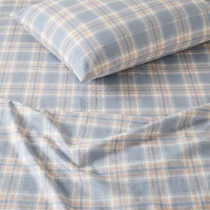 Set di biancheria da letto matrimoniale extra- Singolo in cotone a XL blu - image 5