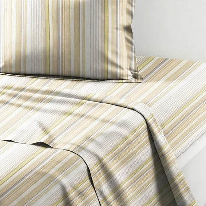 Set di biancheria da letto matrimoniale Singolo XL a righe pastello per dormitorio - image 4