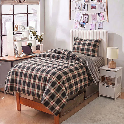 Set di biancheria da letto Singolo XL Heritage Plaid per dormitorio - image 5