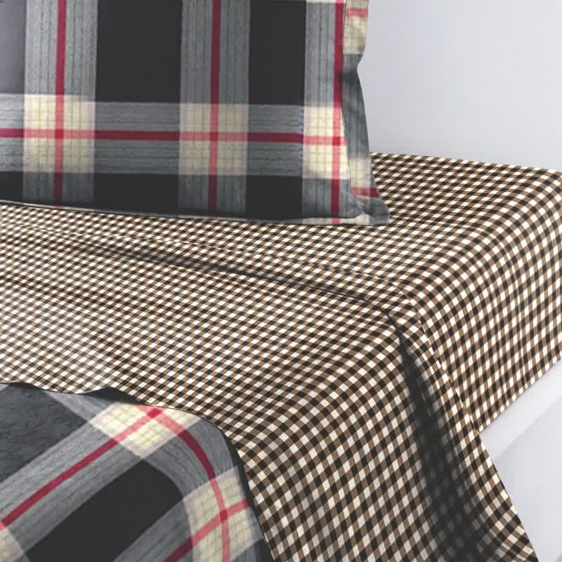 Set di biancheria da letto Singolo XL Heritage Plaid per dormitorio - image 7