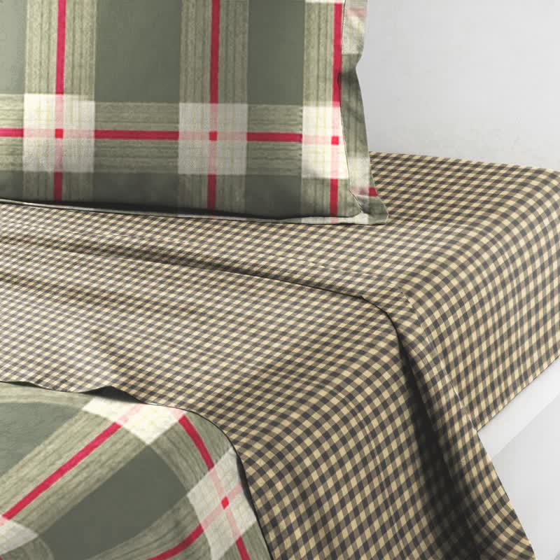 Set di biancheria da letto Singolo XL Heritage Plaid per dormitorio - image 3