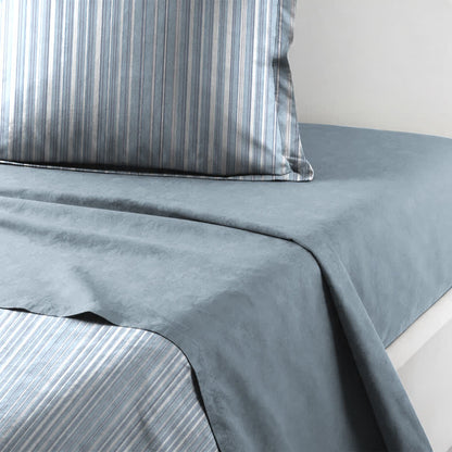 Set di biancheria da letto matrimoniale XL Singolo in cotone con motivo a righe nordiche - image 5