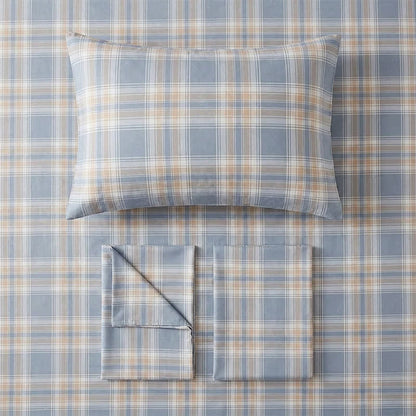 Set di biancheria da letto matrimoniale extra- Singolo in cotone a XL blu - image 4