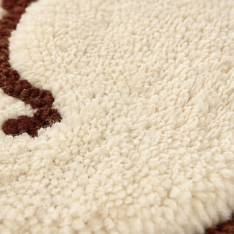 Cuscino per seduta in finta cashmere con stampa di gatto arricciato - image 5