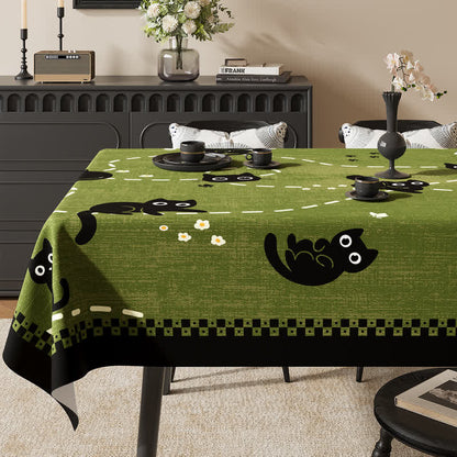 Tovaglia in PVC impermeabile con stampa "Gattino da giardino" - image 2