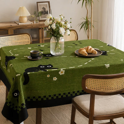 Tovaglia in PVC impermeabile con stampa "Gattino da giardino" - image 3