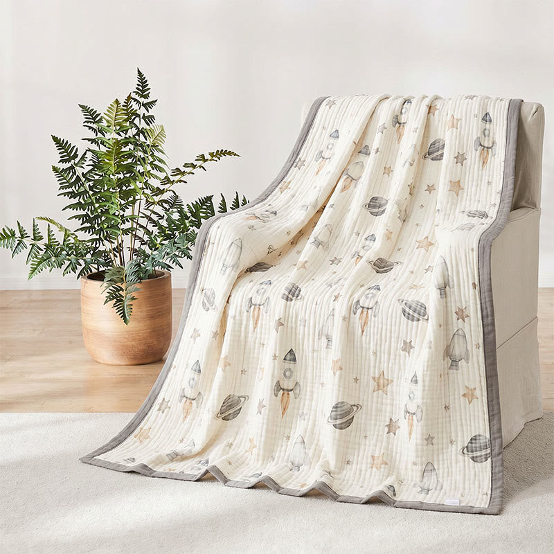 Coperta in garza di cotone Space Dream - image 2