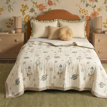 Coperta in garza di cotone Space Dream - image 0