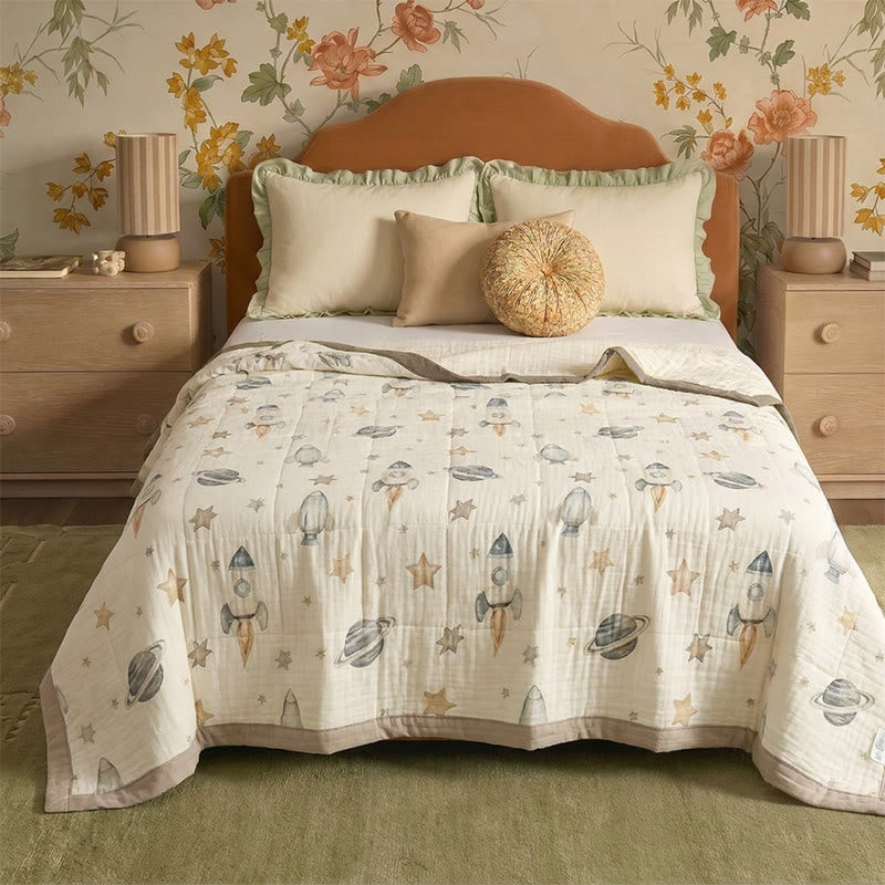 Coperta in garza di cotone Space Dream - image 0