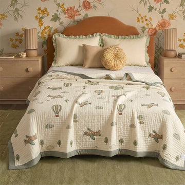 Coperta in mussola di cotone "Little Sky Adventure" - image 0