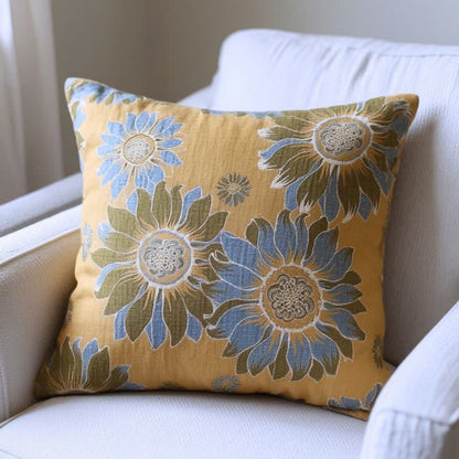 Cuscino decorativo con motivo floreale "Giardino di girasoli" - image 3