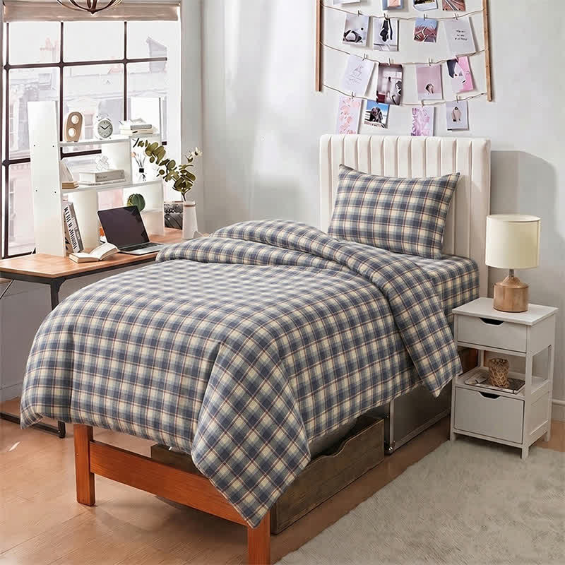 Set di biancheria da letto Singolo extra-large a XL pastello per dormitorio - image 12