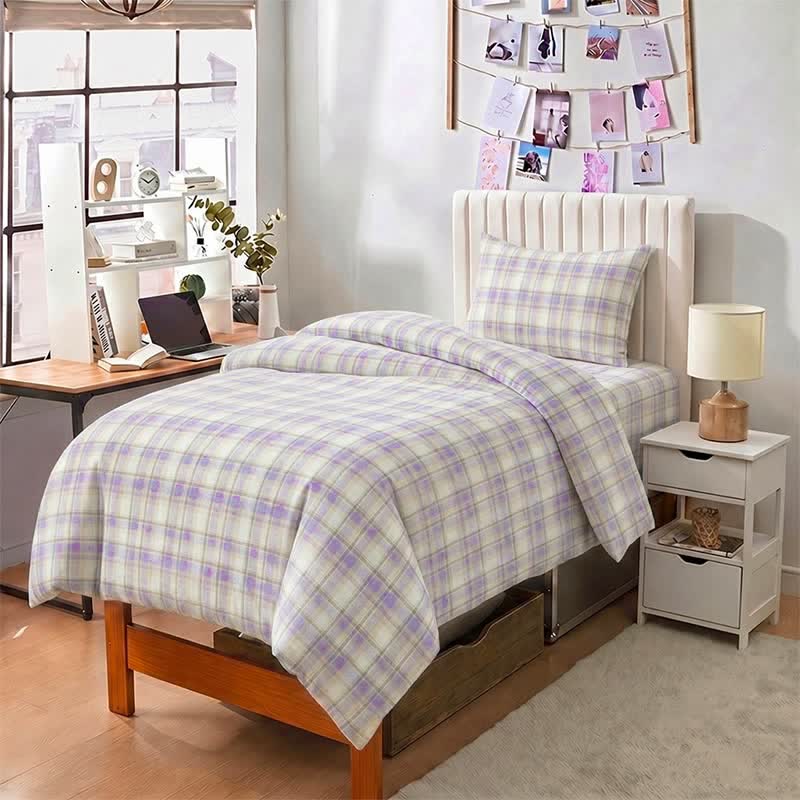 Set di biancheria da letto Singolo extra-large a XL pastello per dormitorio - image 6
