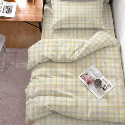 Set di biancheria da letto per dormitorio a quadri, spessore sottile, - image 1