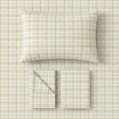 Set di biancheria da letto per dormitorio a quadri, spessore sottile, - image 4