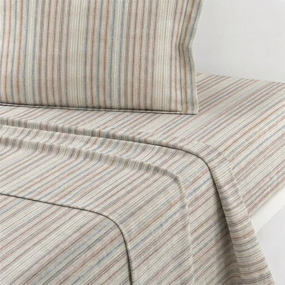 Set di biancheria da letto minimalista a righe sottili, neutro, ideale per il college. - image 5