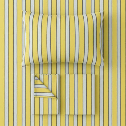 Set di biancheria da letto moderno a righe bicolore - image 1