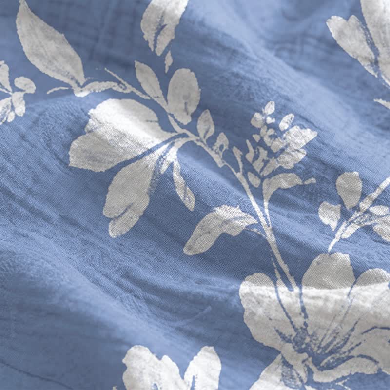 pigiama con spalline sottili e stampa botanica. - image 3