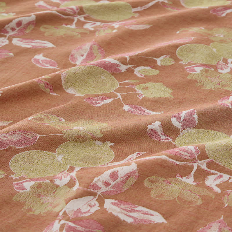 Completo da casa con spalline sottili e stampa floreale rosa cipria - image 7