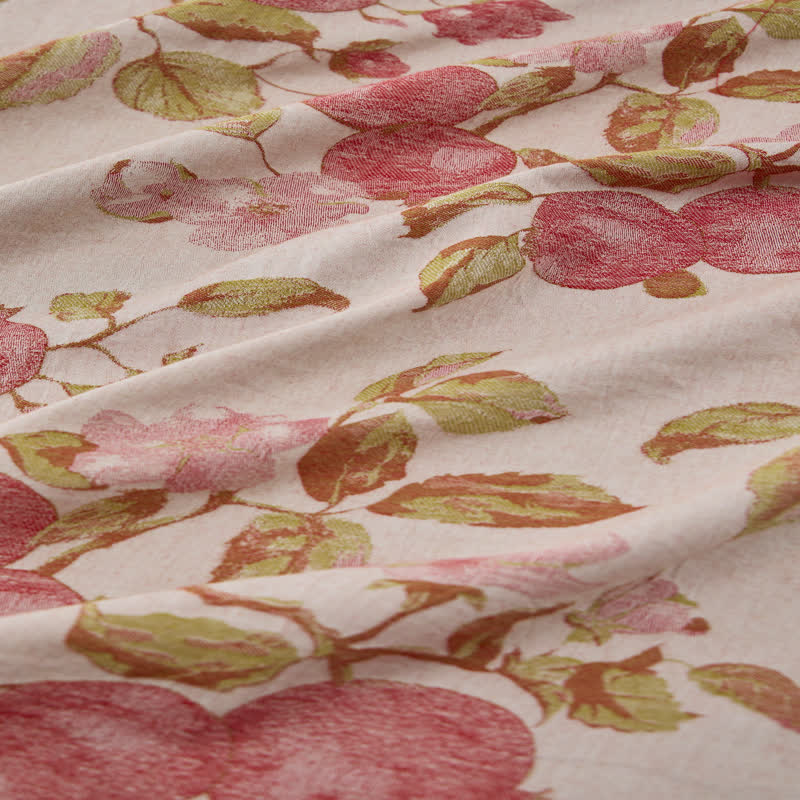 Completo da casa con spalline sottili e stampa floreale rosa cipria - image 3