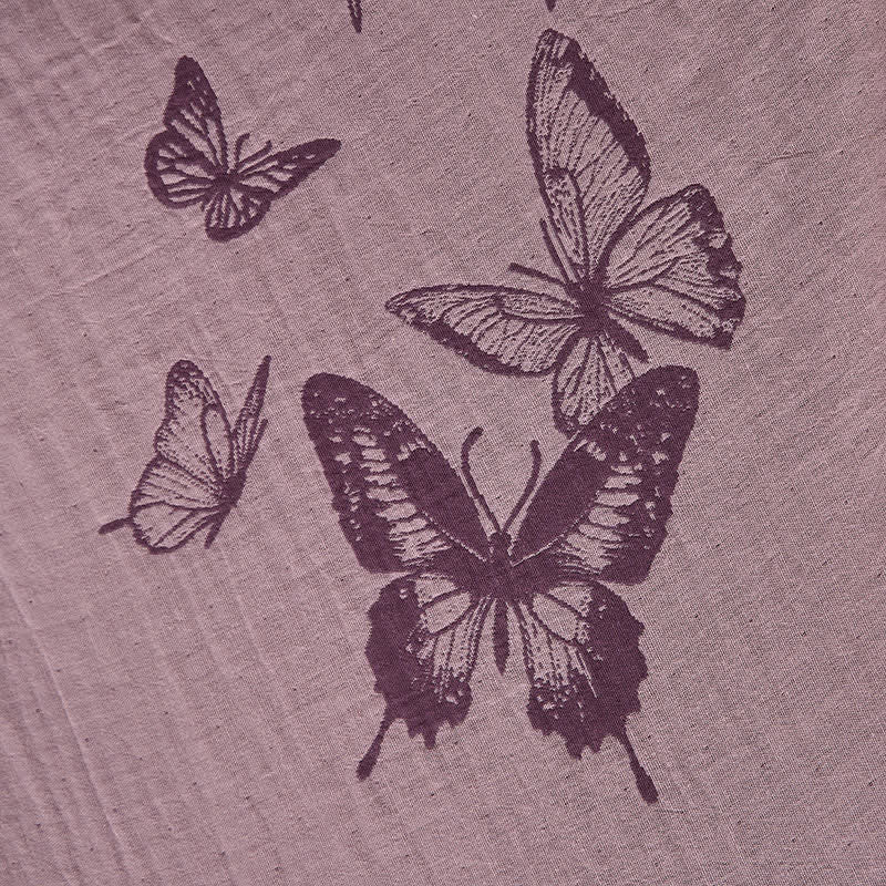 Kimono in doppia garza di cotone con motivo a farfalla - image 13