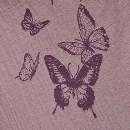 Kimono in doppia garza di cotone con motivo a farfalla - image 13
