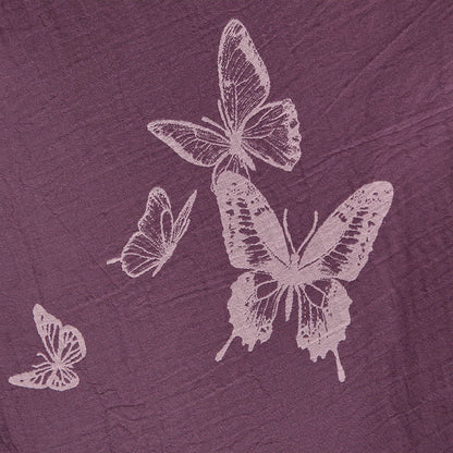 Kimono in doppia garza di cotone con motivo a farfalla - image 6
