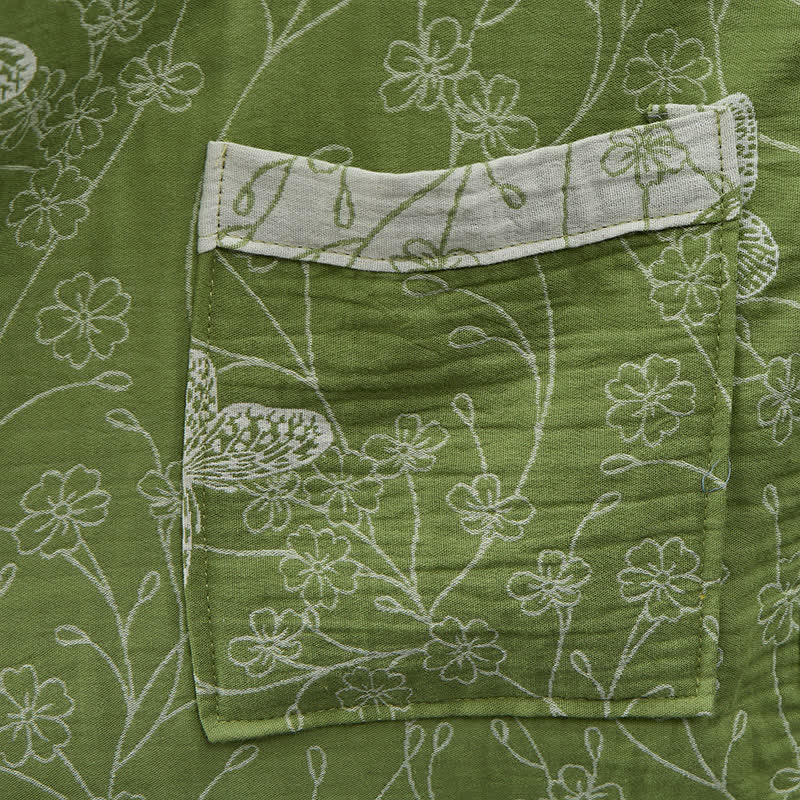 Kimono accappatoio Olive Botanical Butterfly - image 5