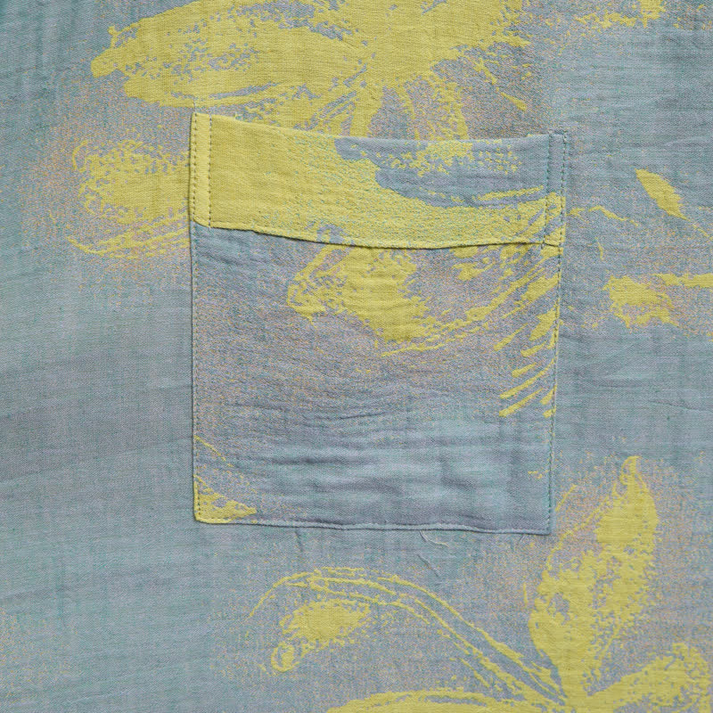 Kimono in doppia garza di cotone con stampa floreale in stile bohémien - image 5