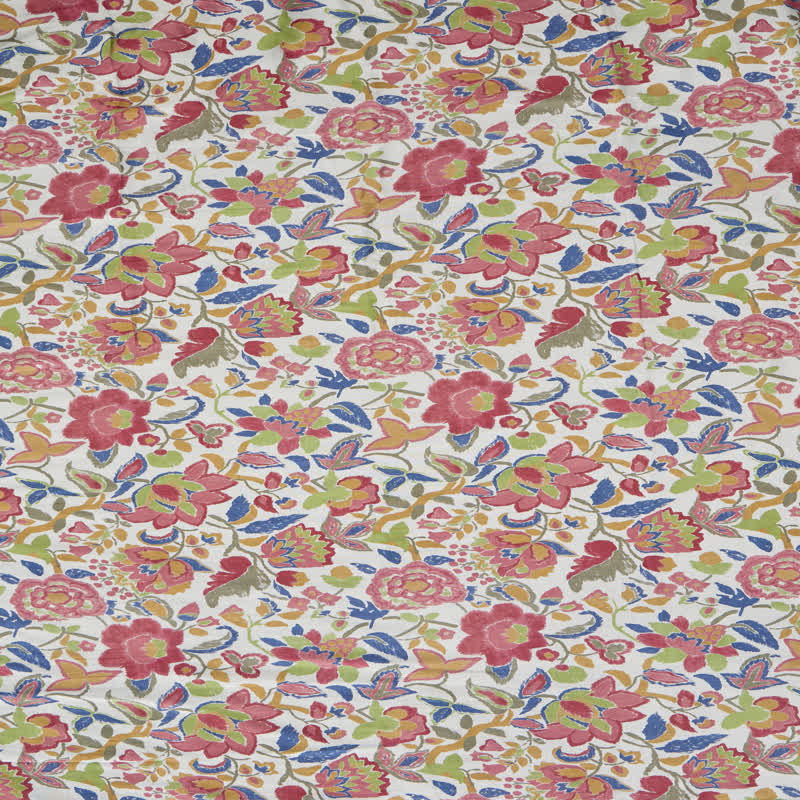 Set di biancheria da letto in cotone a doppia garza con stampa floreale in stile cottage. - image 6