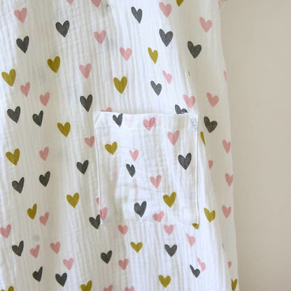 Kimono da notte in mussola di cotone a doppio strato - image 7