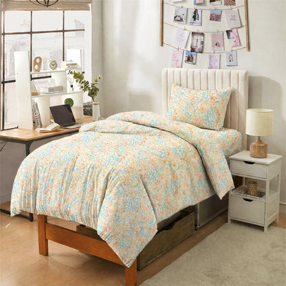 Set di biancheria da letto Singolo - XL con stampa floreale a piccoli motivi - image 1