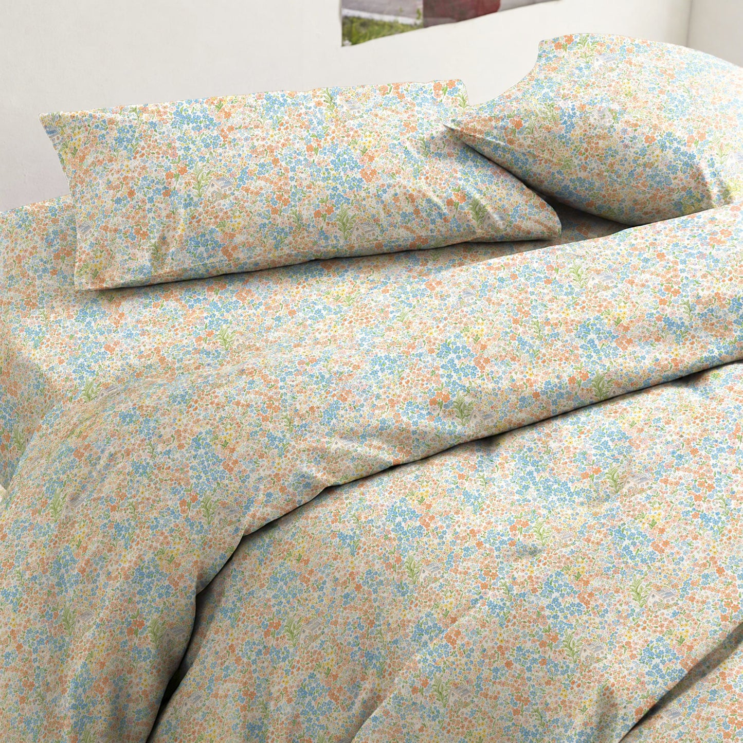 Set di biancheria da letto Singolo - XL con stampa floreale a piccoli motivi - image 3