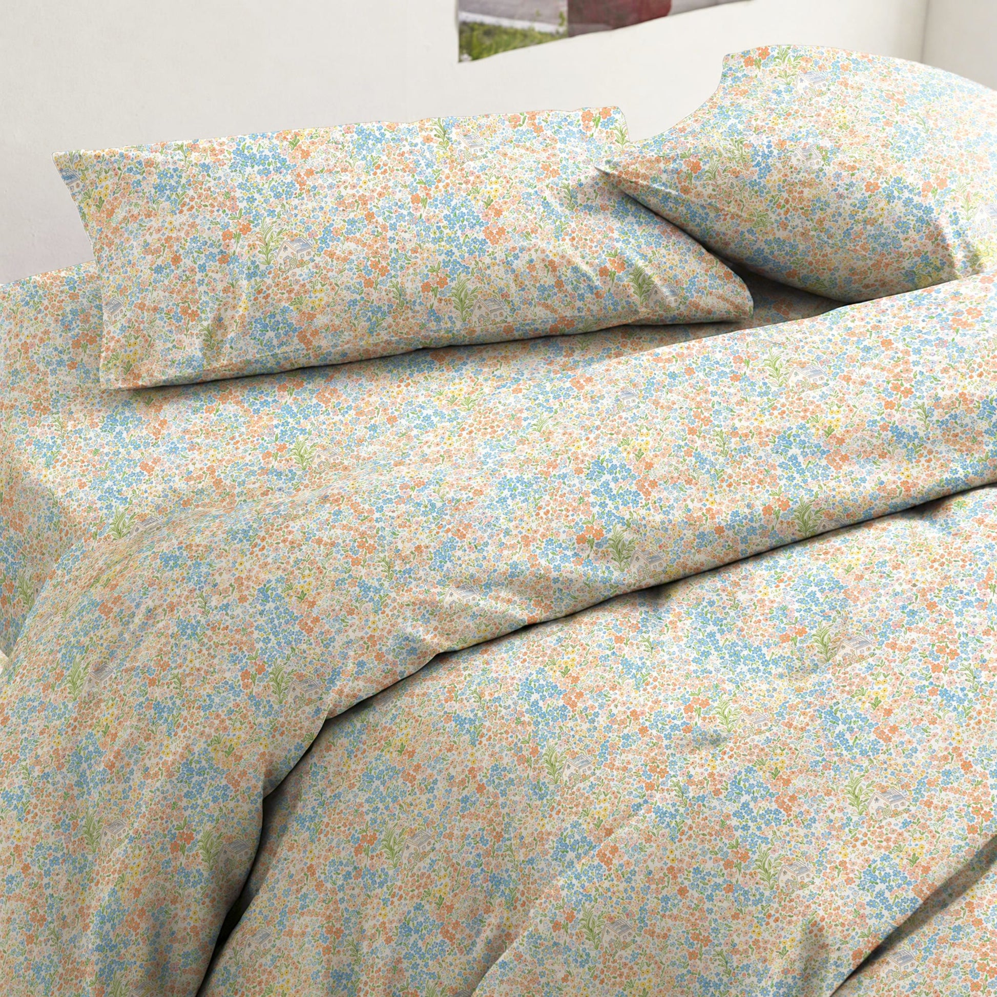 Set di biancheria da letto Singolo - XL con stampa floreale a piccoli motivi - image 3